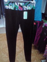 pants negro estampado