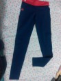 Pants azul con rosa algodon